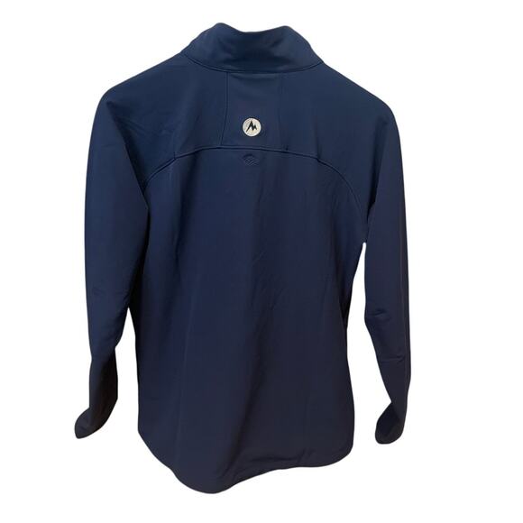 Marmot Tempo Jacket Mens L Navy M3 Full Zip Softshell Outdoor Water Resistant - Picture 2 of 9